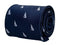 navy mens tie with howling lone wolf  design